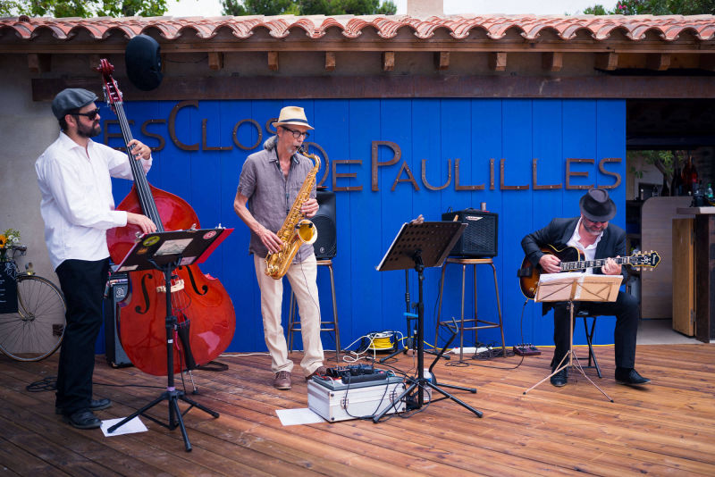 Le trio jazz au Clos de Paulilles